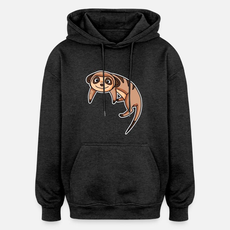 Erdmännchen - Oversized Unisex Hoodie - Anthrazit