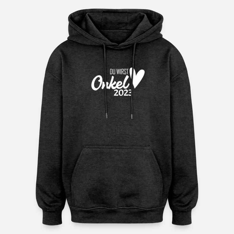 Onkel 2023 - Onkel werden - Oversized Unisex Hoodie - Anthrazit