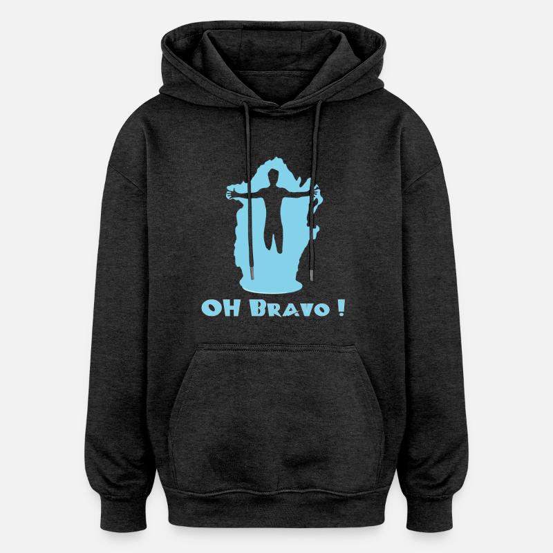 Beckett Oh,Bravo ! - Sweat à capuche oversize unisexe - charbon