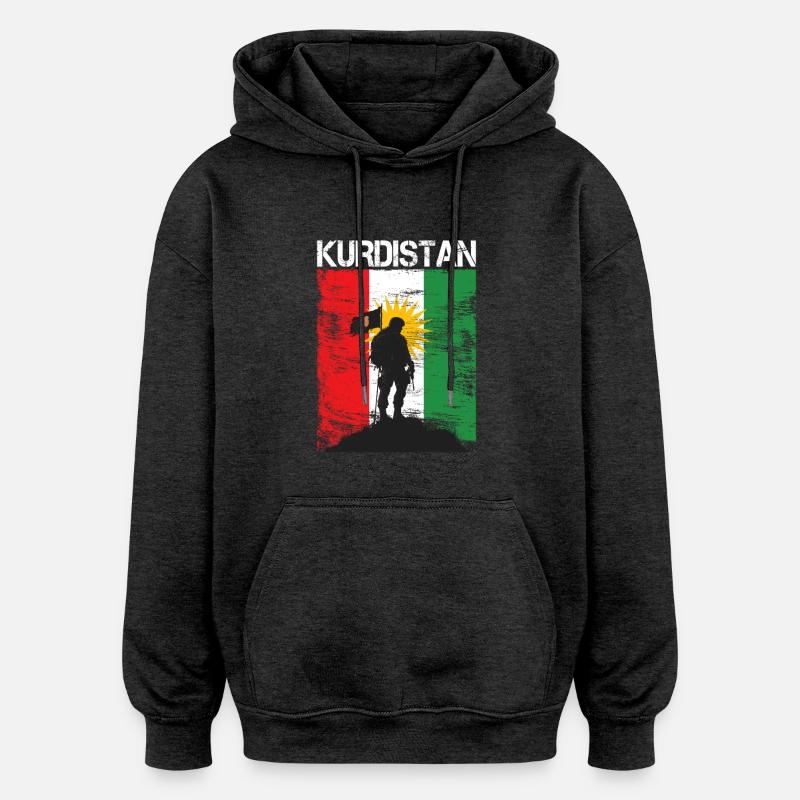 Drapeau du Kurdistan,Kurdistan,Syrie,Irak,Iran,Drapeau - Sweat à capuche oversize unisexe - undefined
