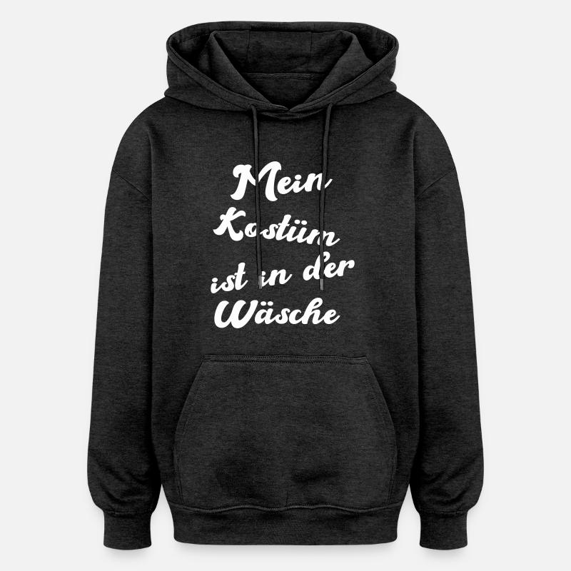 kostüm wäsche - Oversized Unisex Hoodie - Anthrazit