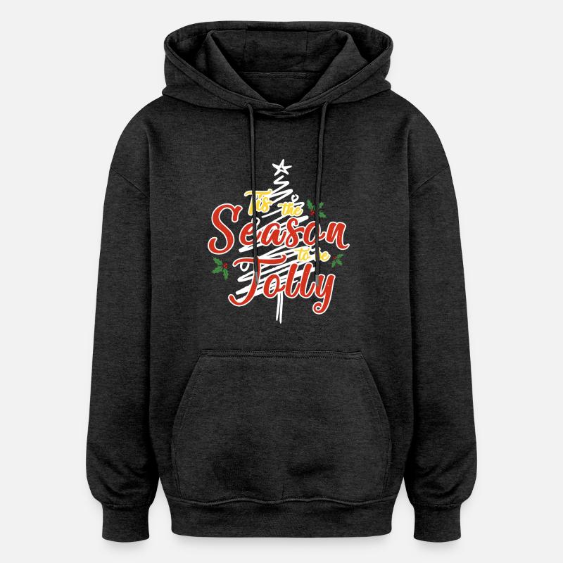 10 - Sweat à capuche oversize unisexe - charbon