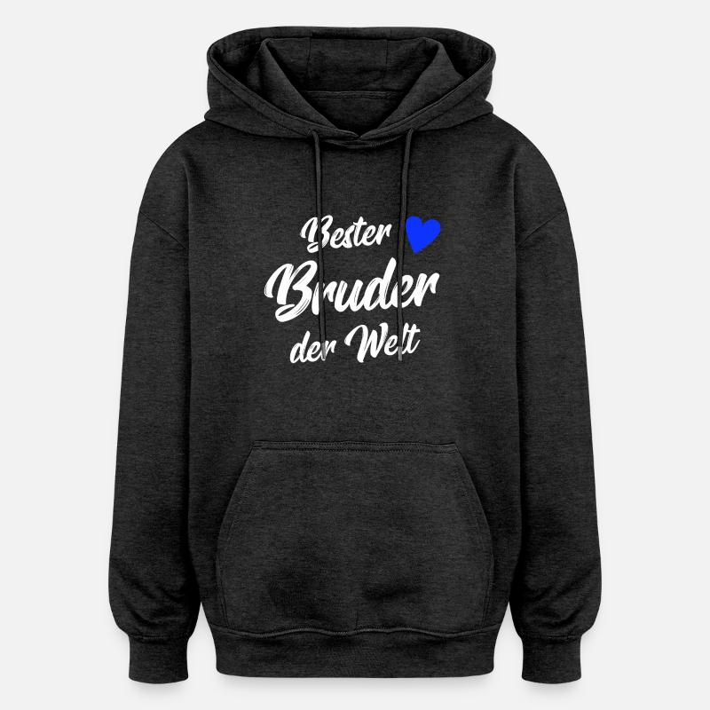 bester bruder - Oversized Unisex Hoodie - Anthrazit