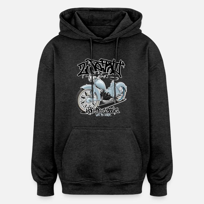 SR2 (bleu clair) // Illustration - Sweat à capuche oversize unisexe - charbon