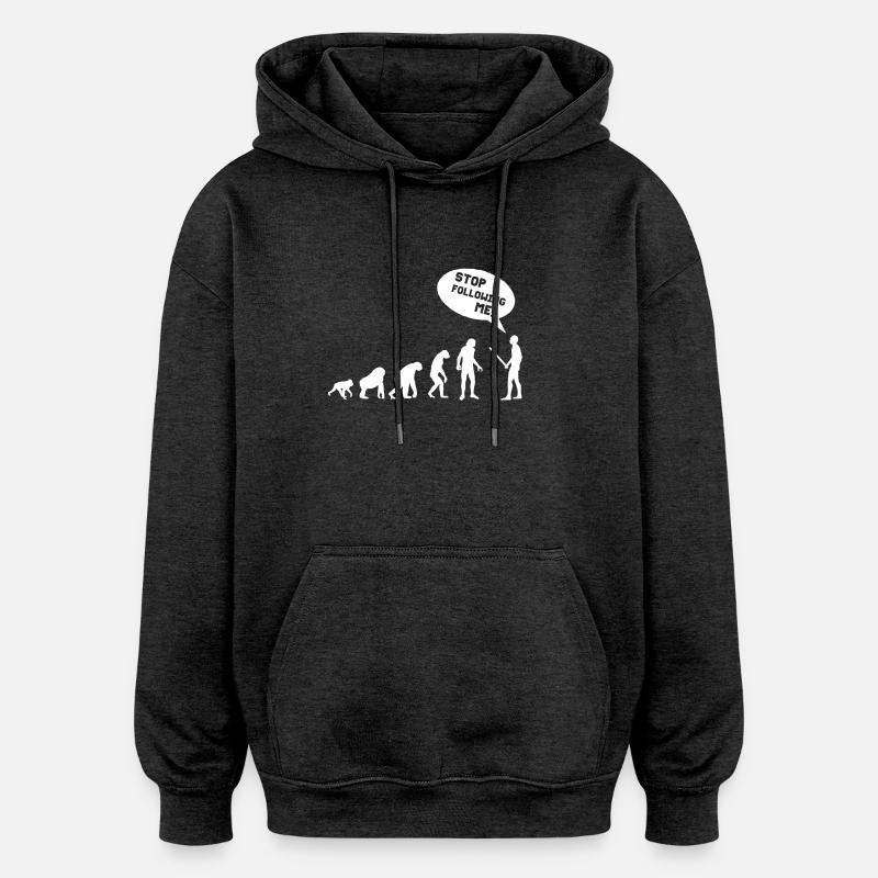 EVOLUTION - Oversized Unisex Hoodie - Anthrazit