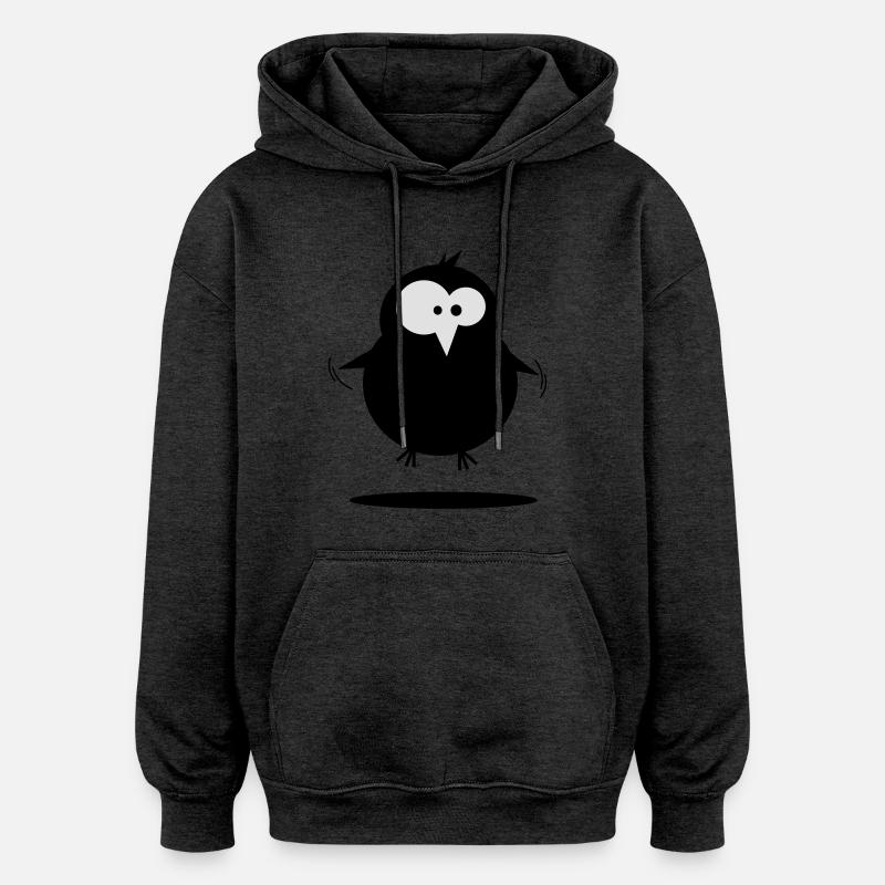 Vogel - Oversized Unisex Hoodie - Anthrazit
