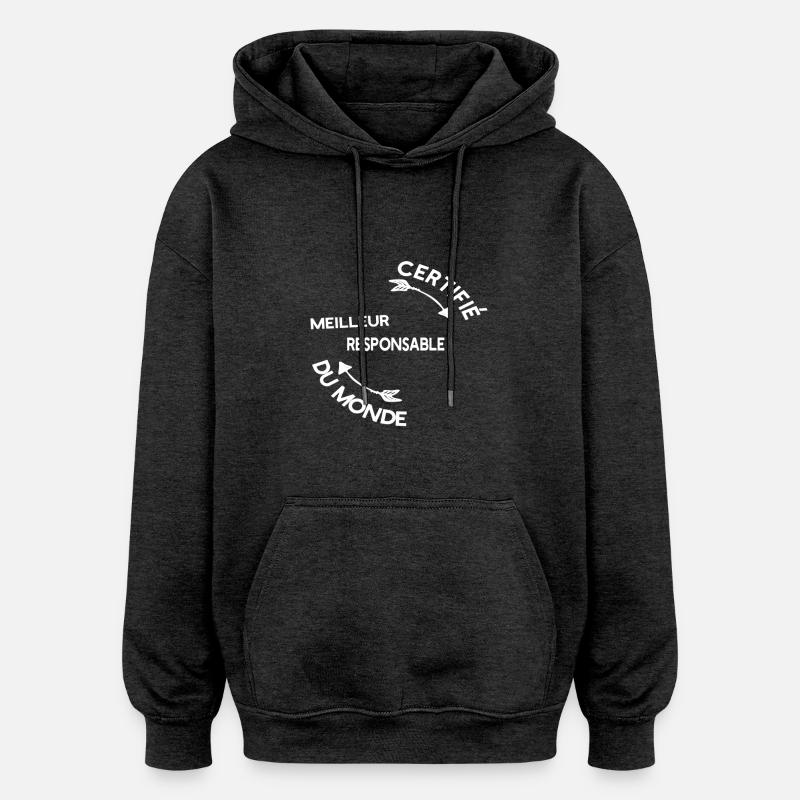 Meilleur Responsable cadeau noël - Sweat à capuche oversize unisexe - charbon