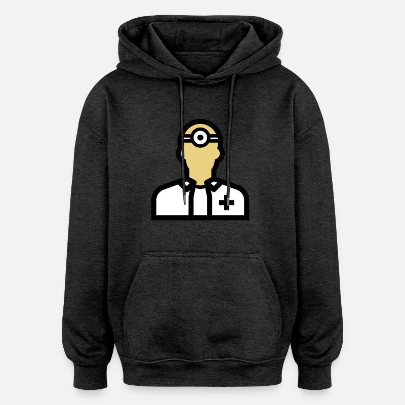 Pflegepersonal, Krankenpfleger, Pfleger, Arzt, - Oversized Unisex Hoodie - Anthrazit