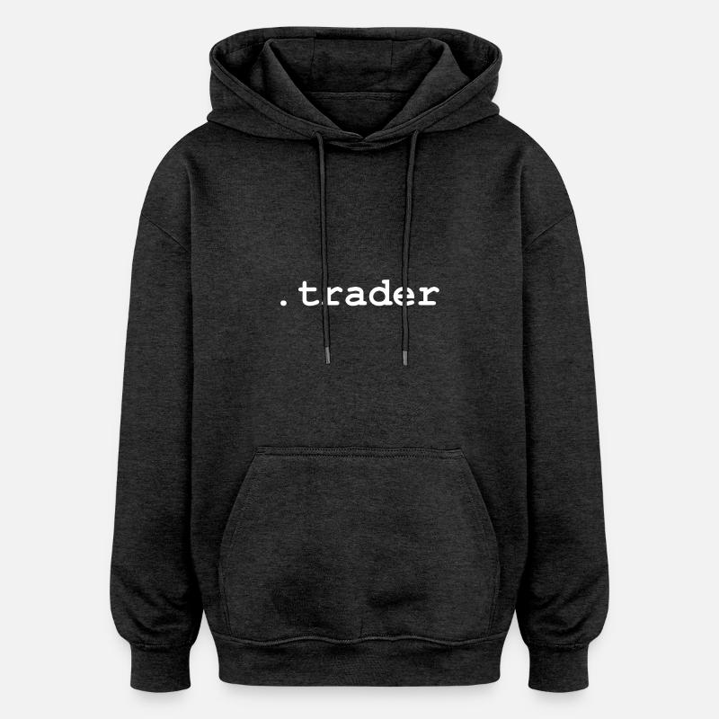 .trader - Sweat à capuche oversize unisexe - charbon