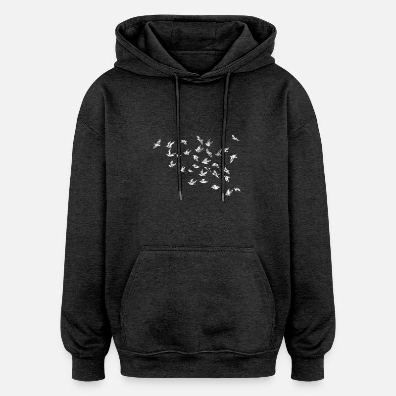 Vogel - Oversized Unisex Hoodie - Anthrazit