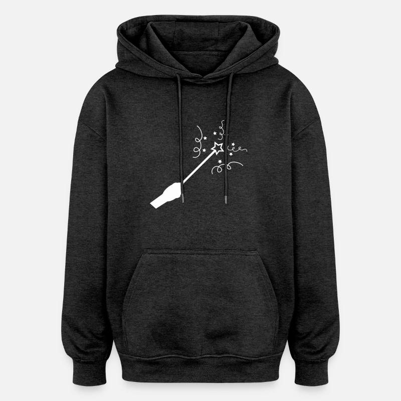Baguette - Sweat à capuche oversize unisexe - charbon