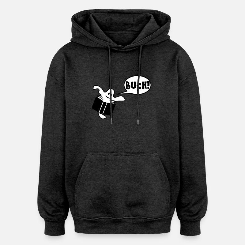 Buch - Oversized Unisex Hoodie - Anthrazit