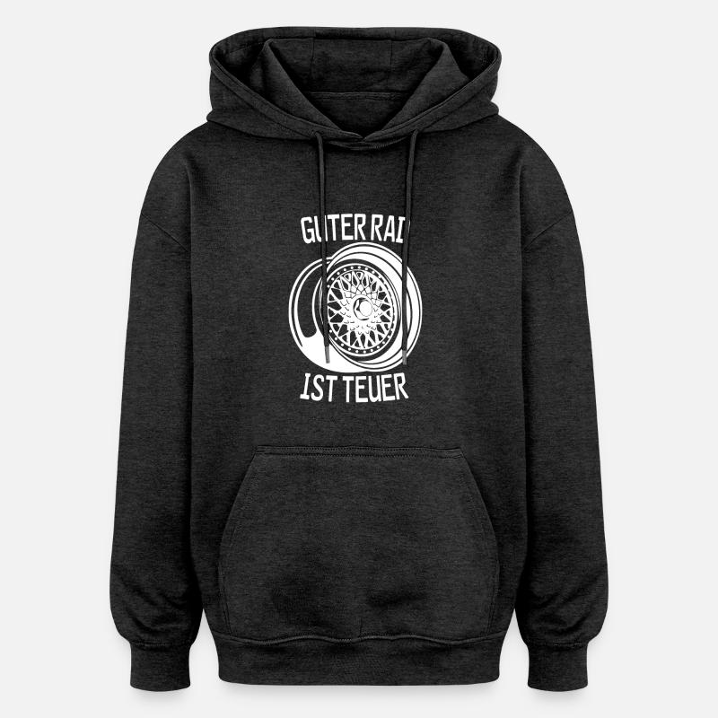 bon vélo est cher - Sweat à capuche oversize unisexe - charbon