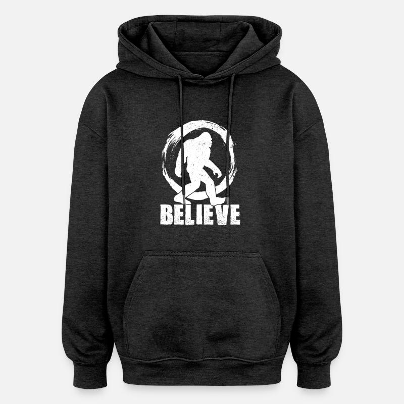 Bigfoot - Sweat à capuche oversize unisexe - charbon