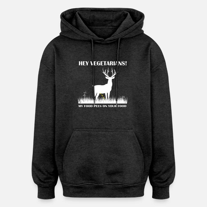 Hunter Jäger - Oversized Unisex Hoodie - Anthrazit