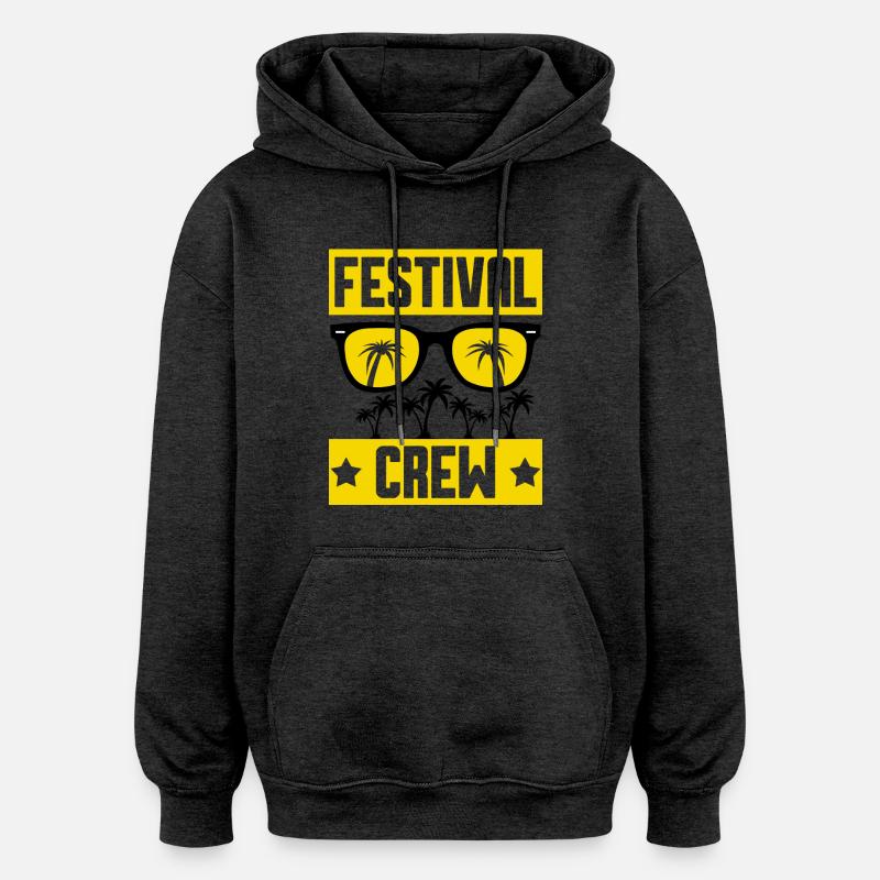 Équipe du festival - Sweat à capuche oversize unisexe - charbon