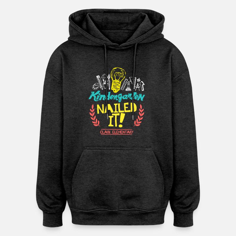 Kindergarten genagelt es Clark Elementary - Oversized Unisex Hoodie - Anthrazit