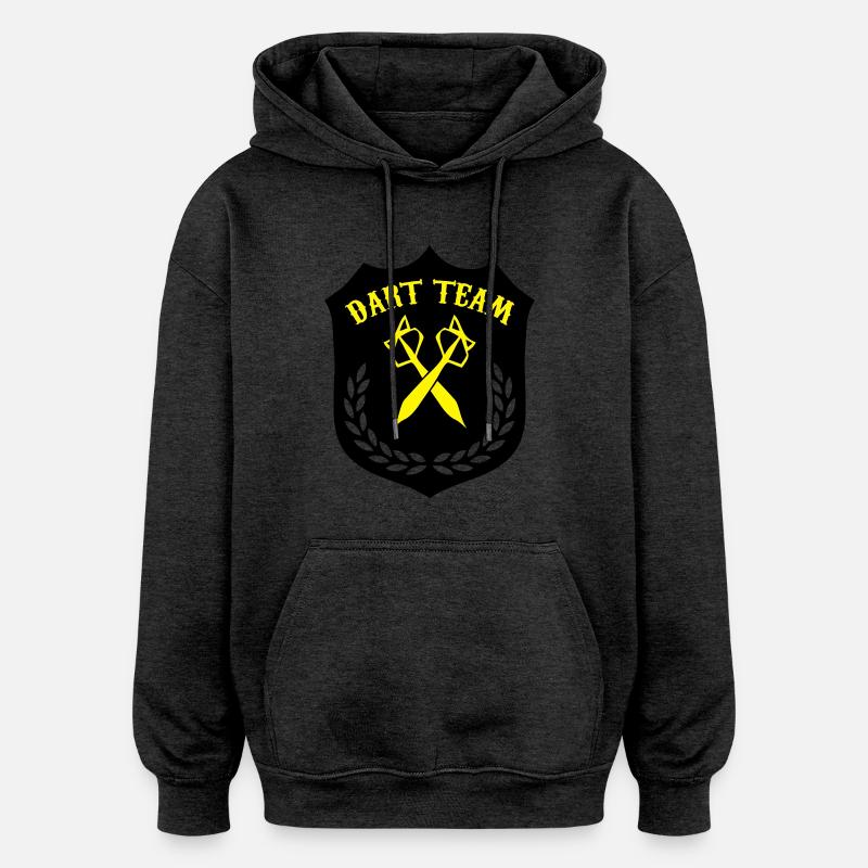 dart_team_02 - Oversized Unisex Hoodie - charcoal grey