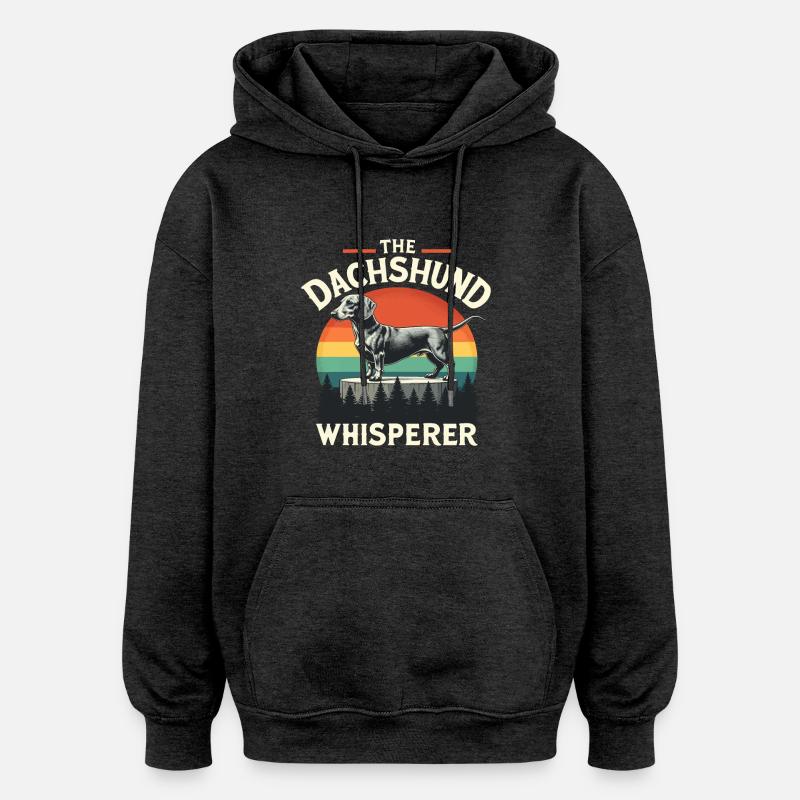 DER DACKEL - Oversized Unisex Hoodie - Anthrazit