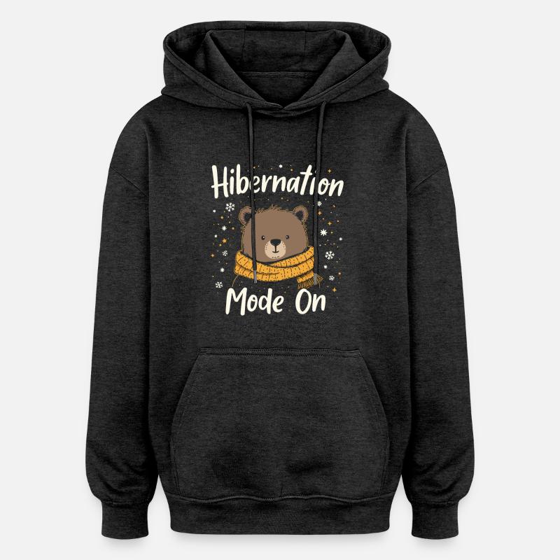 ÜBERWINTERN - Oversized Unisex Hoodie - Anthrazit