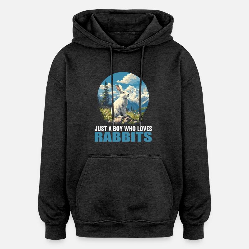 Bunny Bunny - Oversized Unisex Hoodie - charcoal grey