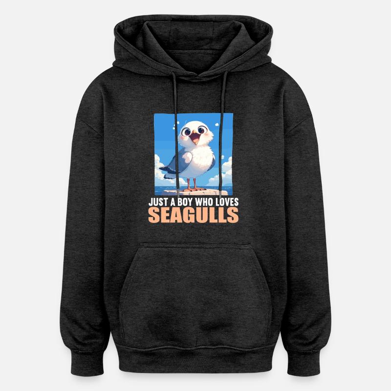 Möwen Möwe - Oversized Unisex Hoodie - Anthrazit