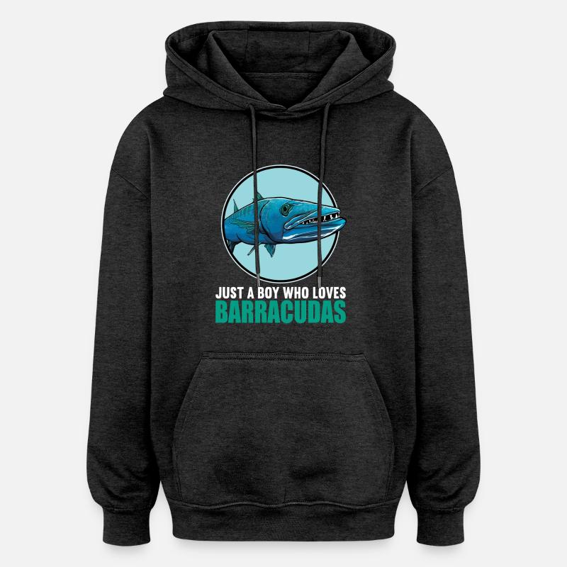Barrakudas Barrakuda - Oversized Unisex Hoodie - Anthrazit