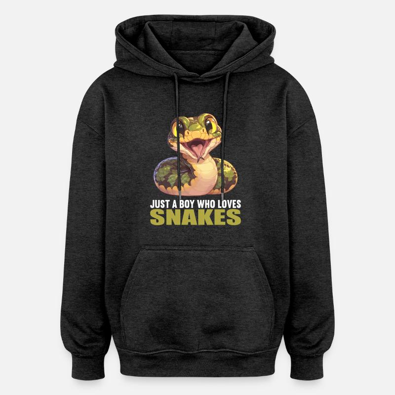Schlangen Schlange - Oversized Unisex Hoodie - Anthrazit