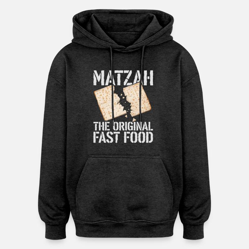 Koscherer Genuss mit Stil - Oversized Unisex Hoodie - Anthrazit