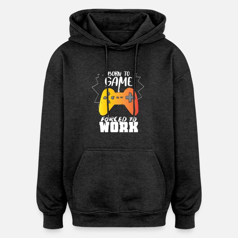 Gaming Nerd Geek Geschenkidee - Oversized Unisex Hoodie - Anthrazit