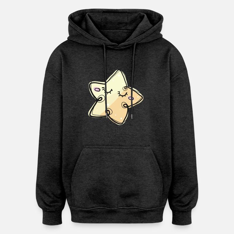 STERNCHEN - Oversized Unisex Hoodie - Anthrazit