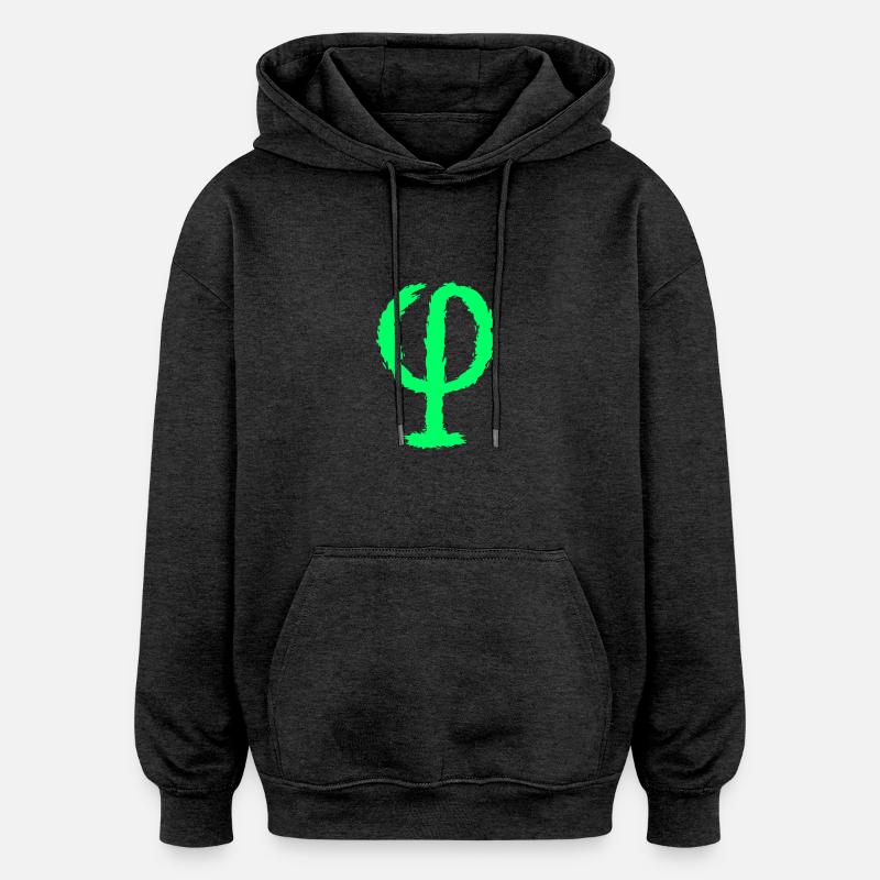 Symbole de rapport - Sweat à capuche oversize unisexe - charbon
