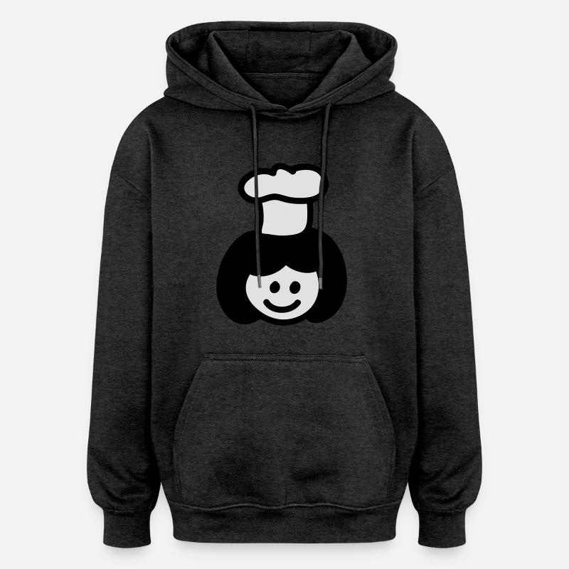 Cuire 2 - Sweat à capuche oversize unisexe - charbon