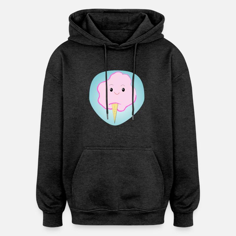 Fröhliche Zuckerwatte - Geschenk - Geschenkidee - Oversized Unisex Hoodie - Anthrazit