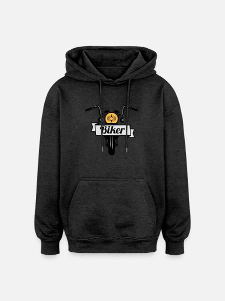 Biker - Oversized Unisex Hoodie - Anthrazit
