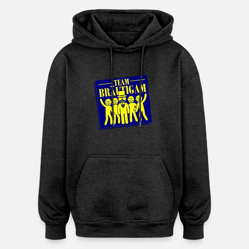 Team Bräutigam - Oversized Unisex Hoodie - Anthrazit