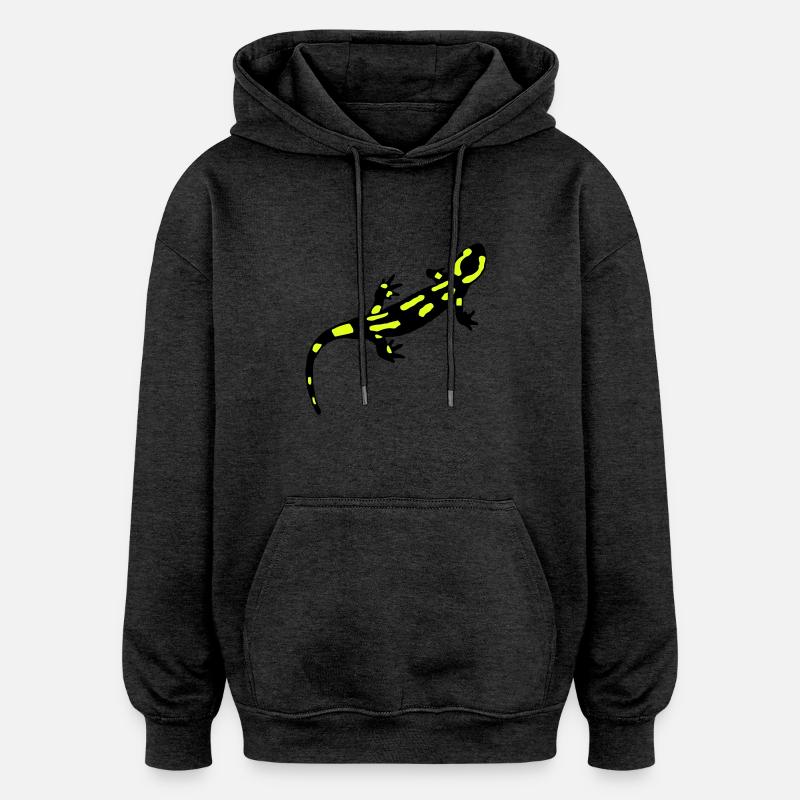 Feuersalamander (gebändert) - Oversized Unisex Hoodie - Anthrazit