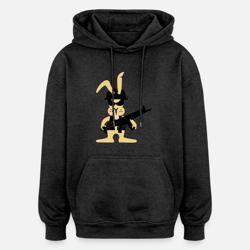 GI bunny punk (B, 3c) - Oversized Unisex Hoodie - Anthrazit