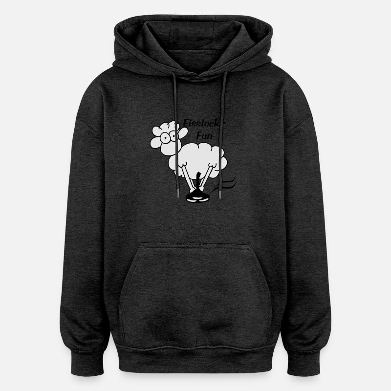 eisstock - Sweat à capuche oversize unisexe - charbon