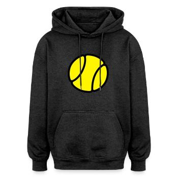 Tennisball - Oversized Unisex Hoodie - Anthrazit - Vorne - Noah (186cm)