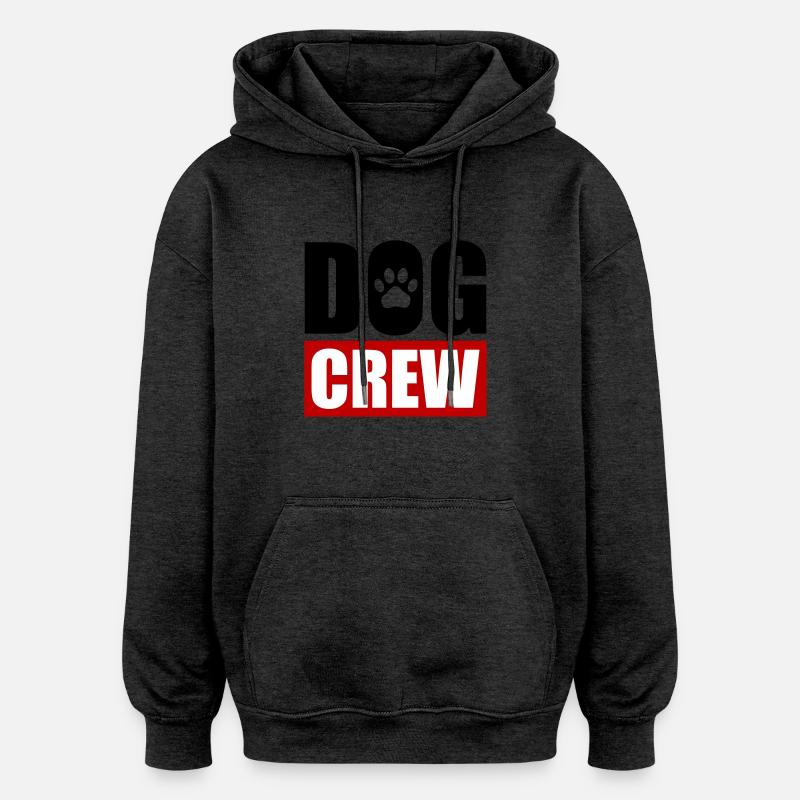 Équipage canin - Sweat à capuche oversize unisexe - charbon