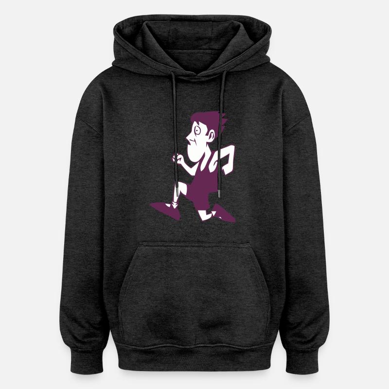 The Marathoner - Oversized Unisex Hoodie - Anthrazit