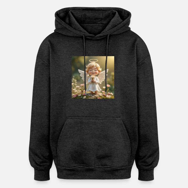 EngelWiese - Oversized Unisex Hoodie - Anthrazit