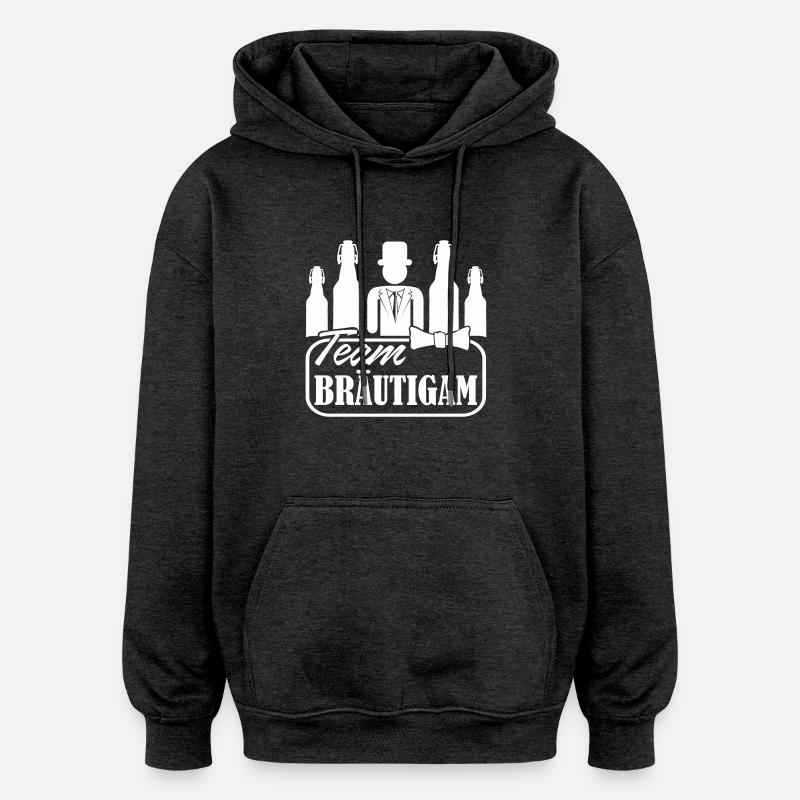 team braeutigam jga - Oversized Unisex Hoodie - Anthrazit