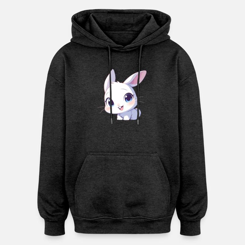 Lapin Lapin - Sweat à capuche oversize unisexe - charbon