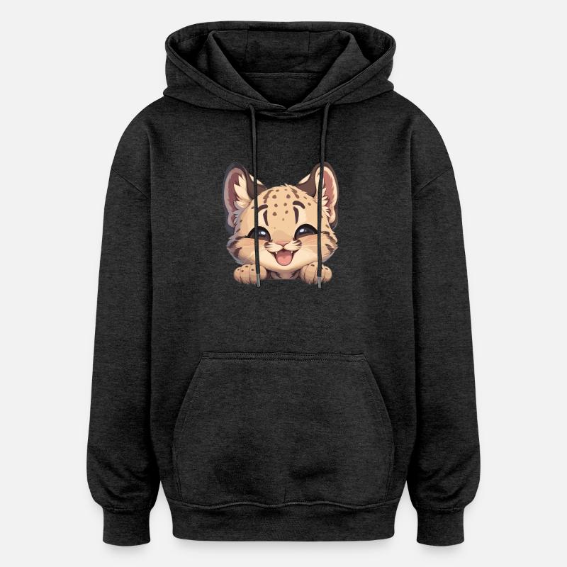 Ocelots Ocelot - Sweat à capuche oversize unisexe - charbon