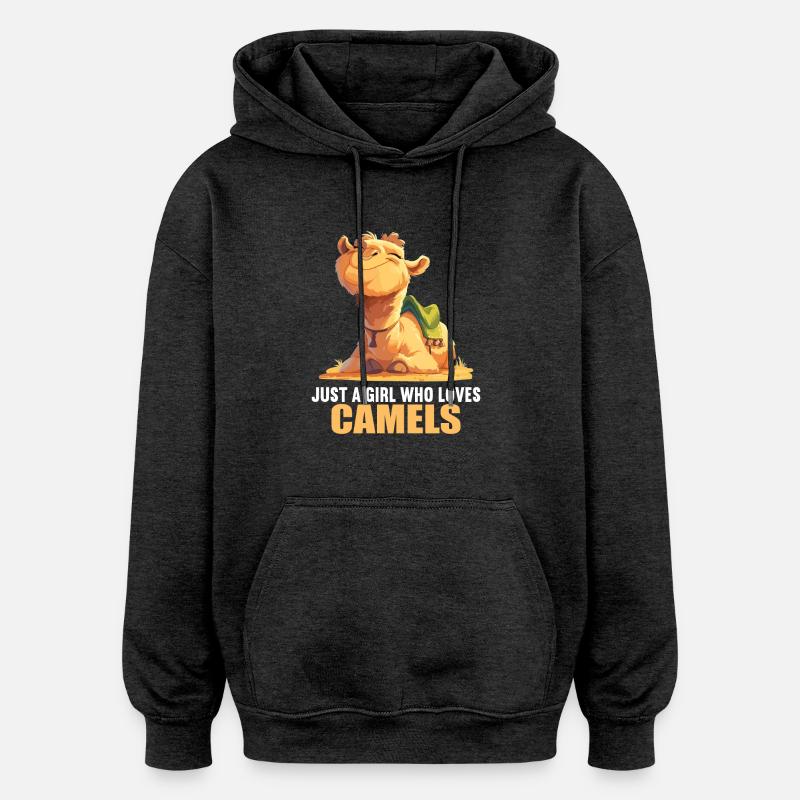 Chameau Kamele Kamel - Sweat à capuche oversize unisexe - charbon