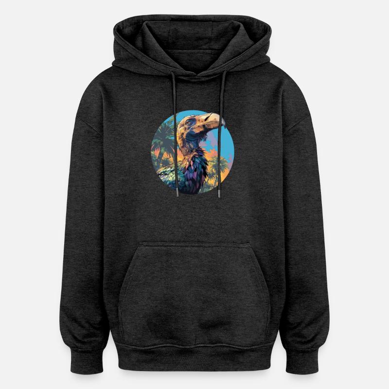 Dodos Dodo - Sweat à capuche oversize unisexe - charbon