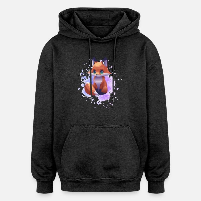 petite écaille de tortue - Sweat à capuche oversize unisexe - charbon