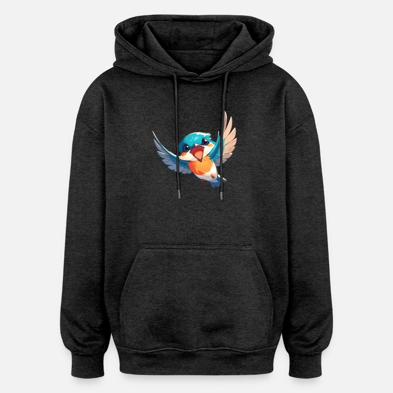 Eisvögel Eisvogel - Oversized Unisex Hoodie - Anthrazit